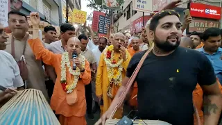 Nagar Harinam Sankirtan in the divine presence of HH Lokanath Swami Maharaj | ISKCON Hyderabad