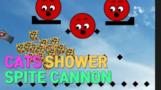 CATS Cannon Shot SHOWER to all SHAPES all levels walkthrough [Spite Cannon]
