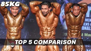 85 Kg Weight Category Mr INDIA 2019 - Top 5 Comparison