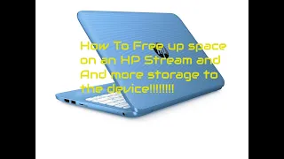 HP Stream storage space fix