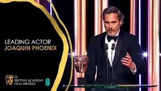 Joaquin Phoenix Delivers Powerful Speech After Leading Actor Win for Joker | EE BAFTA Film Awards