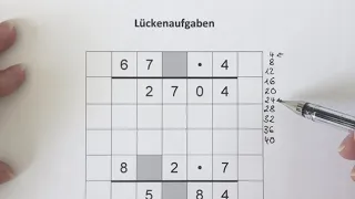 Lückenaufgaben lösen (schriftliche Multiplikation) 1