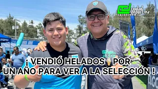 ¡ VENDIÓ HELADOS DURANTE UN AÑO PARA VENIR A GUATE A APOYAR A LA SELECCIÓN !