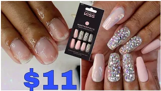 I Tried an $11 Kiss Luxe Mani Press on Nails Kit from Walgreens!