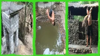 Primitive Life:Ancient Concrete-Pool and Pigsty!Next months in the forest!