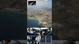 Mykonos Island (JMK) | windy Airbus landing Rwy 34 | the last minute | Pilots + cockpit view #shorts