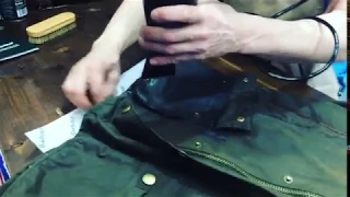 Вощение куртки Barbour