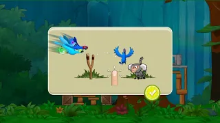 Angry birds Rio 2 gameplay @Amrutgames brid attack on monkey