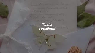 Thalía - rosalinda ✧ letra