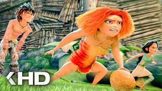 THE CROODS: Family Tree Series Season 2 Clip - The Croods Playing Football (2022)
