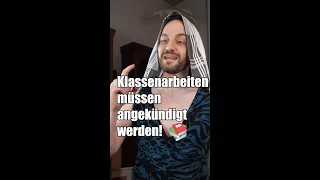 💡 Klassenarbeiten in der Schule müssen angekündigt werden! 🤔 Herr Anwalt #Shorts