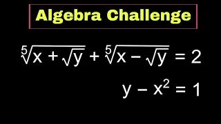 Math Olympiad | A Nice Math Algebra Problem | Find the Value of x, y