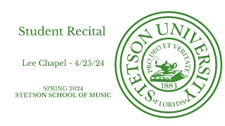 Student Recital- Lee Chapel 4/25/24