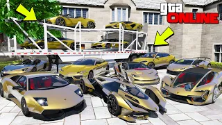 УГНАЛ КУЧУ ЗОЛОТЫХ ЧИТ LAMBORGHINI ЗА 180 СЕКУНД! БИТВА ВОРОВ В ГТА 5!