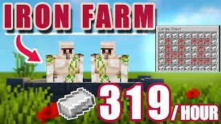 Infinite Iron Farm | Minecraft 1.19/1.20  & Bedrock