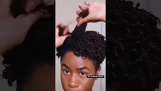 Finger Coiling Routine on Type4 Natural Hair using Kera Care🤍 - IG: @gabriellejanay
