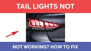 Tail Lights Not Working But Brake Lights Are? How To Diagnose & Repair