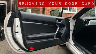 Subaru BRZ FRS GT86 Removing your door cards