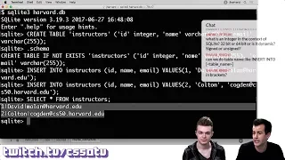 SQL BASICS - CS50 on Twitch, EP. 6