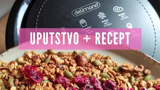 KAKO SE KORISTI AIR FRYER + RECEPT | Zdrava Granola za SAMO 10 minuta