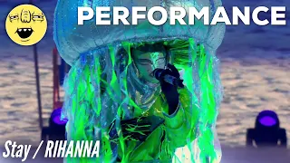 Jellyfish performs "Stay" by Rihanna ft. Mikky Ekko | Season 4 - THE MASKED SINGER