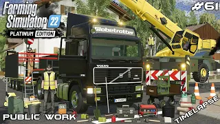 TRANSPORTING TRENCH BOXES WITH GROVE & VOLVO | Public Work | Farming Simulator 22 | Episode 61