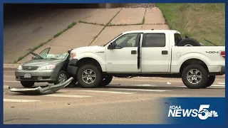 Accident shuts down off-ramp at I-25 and Uintah Street