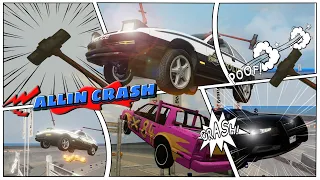 Police Car Speed Jump Compilation | BramNG.drive #beamngdrive #monstertruck #allincrash