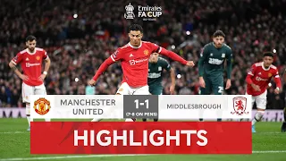 Boro Stun Man United | Manchester United 1-1 Middlesbrough (7-8 on pens) | Emirates FA Cup 2021-22