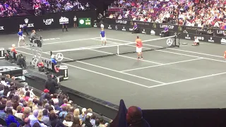 Kyrgios/Sock v. Goffin/Dimitrov || Court Side View - Laver Cup