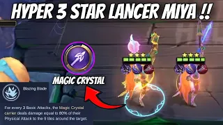 HYPER 3 STAR LANCER MIYA " BLAZING BLADE " | MAGIC CHESS MOBILE LEGENDS