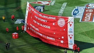 Sydney Swans enter the MCG for the 2022 Grand Final