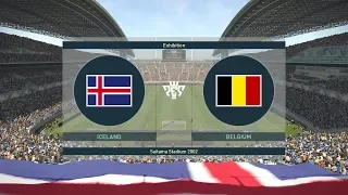 PES 2019 - ICELAND vs BELGIUM - Full Match & Amazing Goals - Gameplay PC