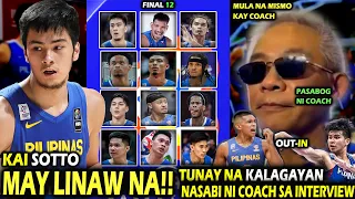 Pasabog ni Coach sa Interview | KAI SOTTO may linaw na sa tunay na kalagayan | TANGGAL PLAYERS InOut