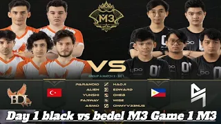 Blacklist International vs Bedel Day 1 GAME 1 • M3 Ph vs Turk