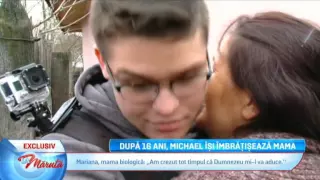 Dupa 16 ani, Michael si-a imbratisat mama biologica