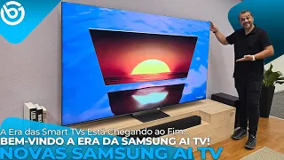 A Era da Inteligência Artificial CHEGOU NAS TVs!Novas SAMSUNG AI TVs! Imagem e Som APRIMORADOS C/ AI