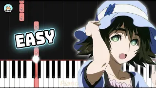 Steins;Gate OP - "Hacking to the Gate" - EASY Piano Tutorial & Sheet Music