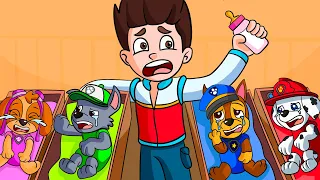Oh No! Brewing Cute Baby & Brewing Pregnant!? - Funny Story | Paw Patrol Ultimate Rescue Mission
