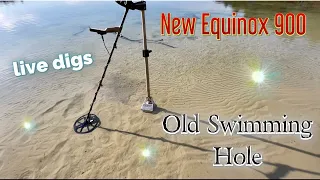 Metal Detecting an Old Swimming Hole on Long Island. Short hunt delivers the shiny