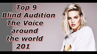 Top 9 Blind Audition (The Voice around the world 201)