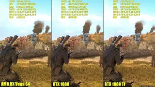Sniper Elite 4 DX12 AMD RX Vega 64 Vs GTX 1080 Vs GTX 1080 TI Frame Rate Comparison