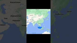 The True Size Of Countries: Mongolia #shorts #mapping #geography