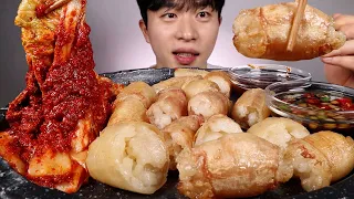 ASMR MUKBANG KOREAN DAECHANG SPICY KIMCH EATING SHOW