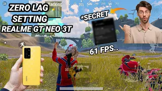 Finally 😱 LAG FIX Realme gt neo 3t BGMI | *secret 60fps setting bgmi