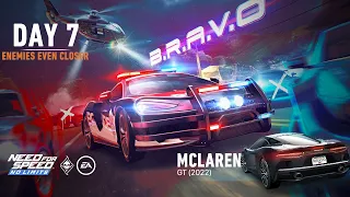 Need For Speed: No Limits | 2022 McLaren GT (B.R.A.V.O - Day 7 | Enemies Even Closer)