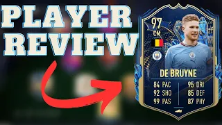 TOTS 97 KEVIN DE BRUYNE IS UNFAIR !!! Player Review on Fifa 23