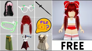 AGORAAA!! 9 ITENS GRÁTIS CABELOS ROUPAS NO ROBLOX