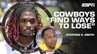 Stephen A. rants about the Cowboys: They 'fold like cheap tents...find ways to lose!' | First Take