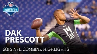 Dak Prescott (Mississippi State, QB) | 2016 NFL Combine Highlights